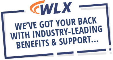 WLX | We've got your back with industry-leading benefits and support.